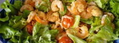 салат с креветками и помидорами черри. Шаг 11