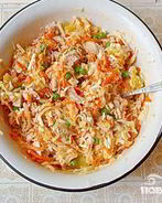 Салат с курицей и дайконом