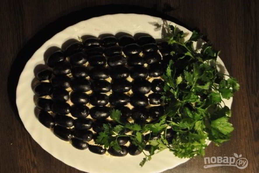 Рецепт салата с виноградом и копченой курицей