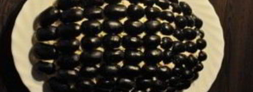 салат с виноградом и копченой курицей. Шаг 12