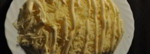 салат с виноградом и копченой курицей. Шаг 10