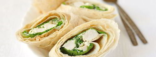 роллы из лаваша цезарь. Шаг 5