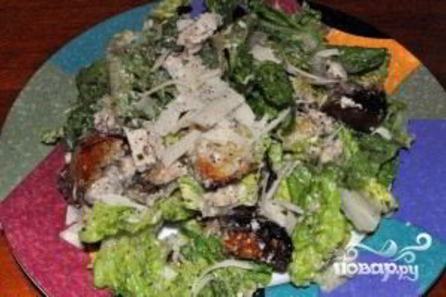 Рецепт салата цезарь настоящий