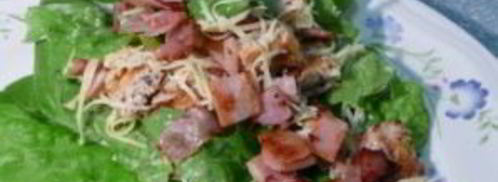 салат цезарь с беконом. Шаг 6