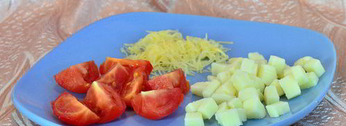 салат цезарь с фетой. Шаг 3