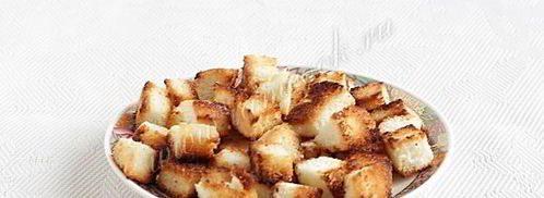 салат цезарь с копченой курицей. Шаг 5