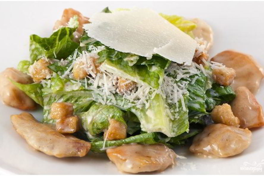 Рецепт салата цезарь с куриной грудкой