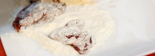 салат цезарь с куриной печенью. Шаг 4