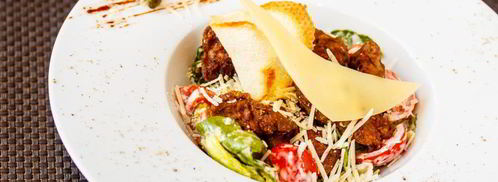 салат цезарь с куриной печенью. Шаг 9