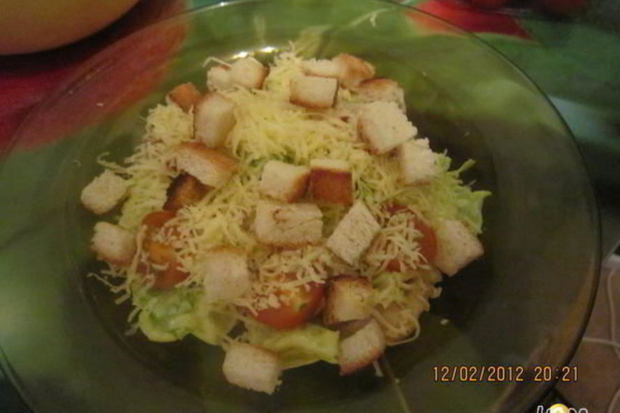 Рецепт салата цезарь с курицей