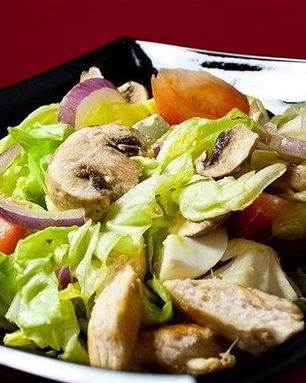 Салат Цезарь с портобелло