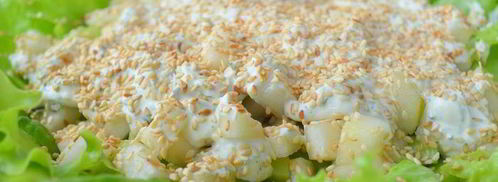 свежий летний салат с фетой и огурцом. Шаг 7