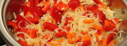 тeплый салат с черной чечевицей и киноа. Шаг 7