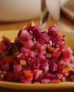 Домашний винегрет с фасолью