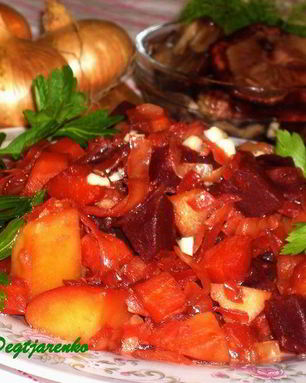 Овощное рагу Горячий винегрет