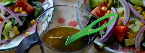 салат свежий c винегретной лаймовой заправкой. Шаг 3