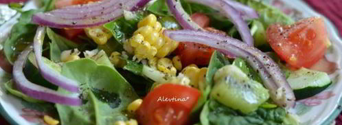 салат свежий c винегретной лаймовой заправкой. Шаг 4