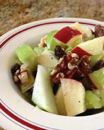 Салат Вальдорф с заправкой Винегрет