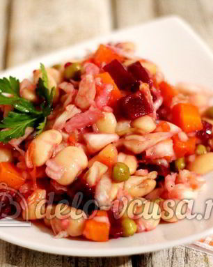 Винегрет с фасолью