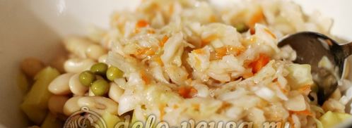 винегрет с фасолью. Шаг 8