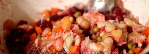 винегрет с фасолью. Шаг 9