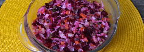 винегрет с горошком и капустой. Шаг 18