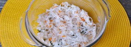 винегрет с горошком и капустой. Шаг 10