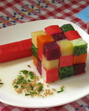 Винегрет с крабовыми палочками