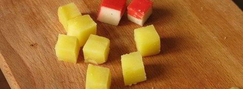 винегрет с крабовыми палочками. Шаг 6