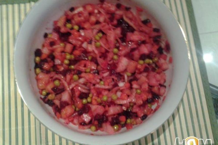 Рецепт винегрета с мандаринками