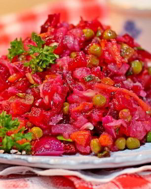 Винегрет с морковкой по-корейски