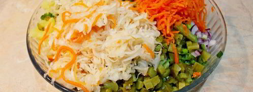 винегрет с морковкой по-корейски. Шаг 4