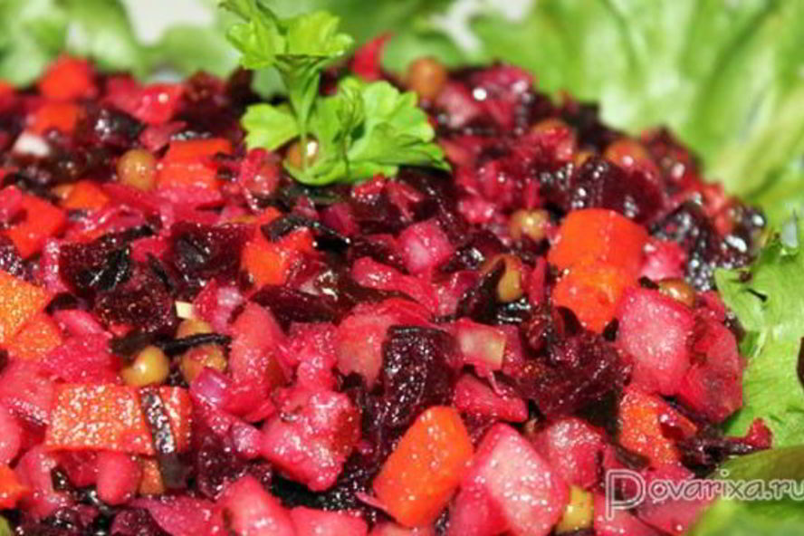 Рецепт винегрета с морской капустой