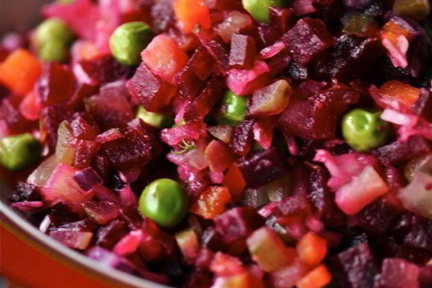 Рецепт винегрета с зеленым горошком