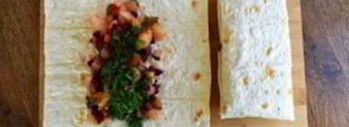 винегрет в лаваше. Шаг 5