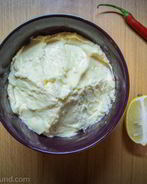 Домашний майонез с запеченым чесноком и перцем