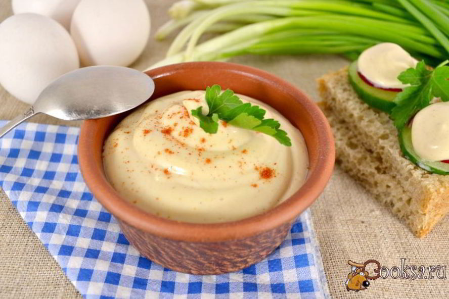 Рецепт домашнего острого майонеза