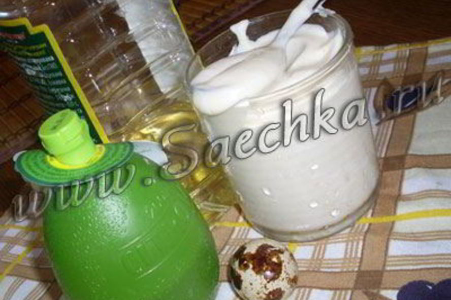 Рецепт майонеза из перепелиных яиц