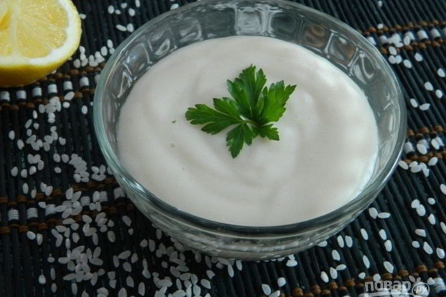 Рецепт вегетарианского рисового майонеза