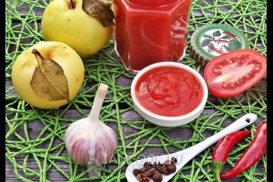 Рецепт кетчупа из помидоров с яблоками на зиму