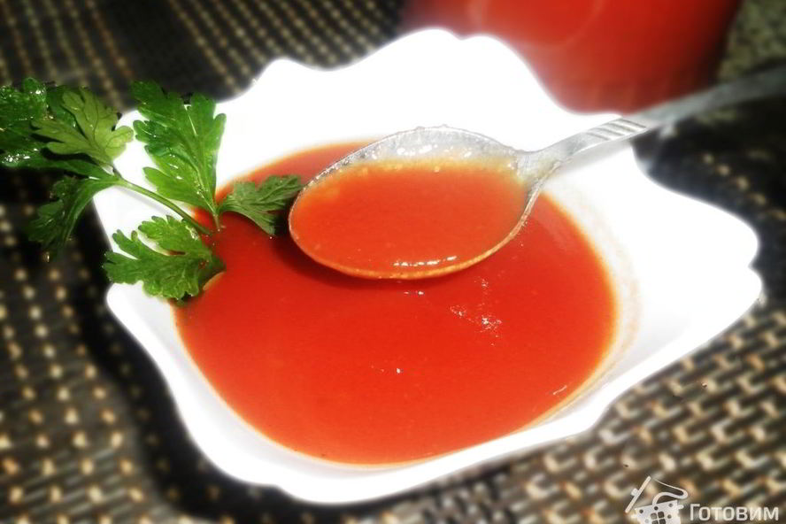Рецепт кетчупа нежного