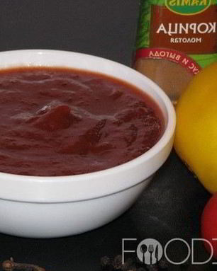 Кетчуп со сливами и яблоками