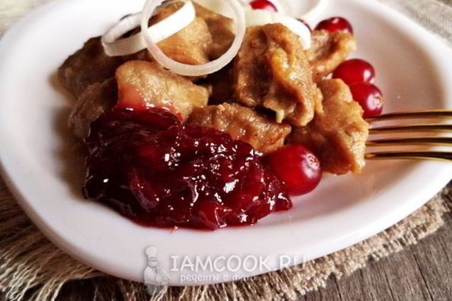 Рецепт клюквенного соуса к мясу