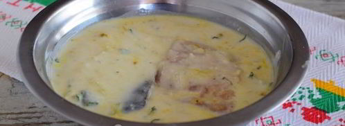 маринад для рыбы на кефире с имбирем. Шаг 11