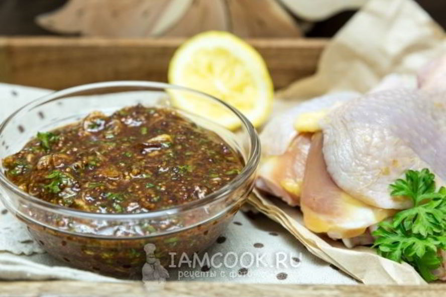 Рецепт маринада с зернистой горчицей для курицы