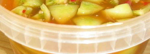 маринованные зеленые помидоры в кисло-сладком, остром маринаде закусон. Шаг 5