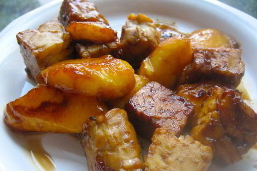 Рецепт тофу в маринаде с манго