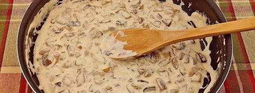 сливочно-грибной соус. Шаг 9