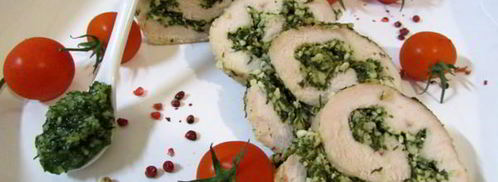 филе индейки с соусом песто из укропа. Шаг 14