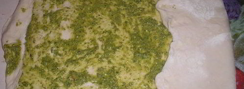хлеб с соусом песто. Шаг 5